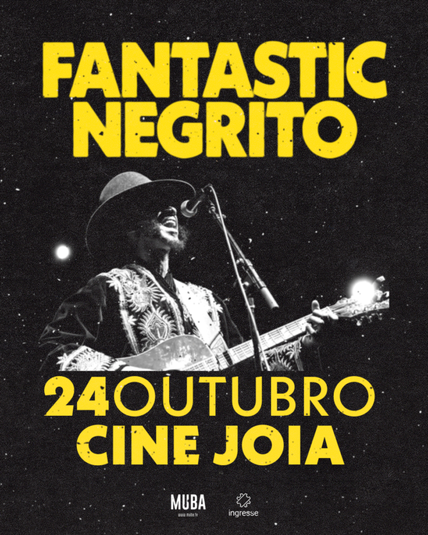 Fantastic Negrito vem ao Brasil pela terceira vez para realizar único show no Cine Joia em São Paulo.