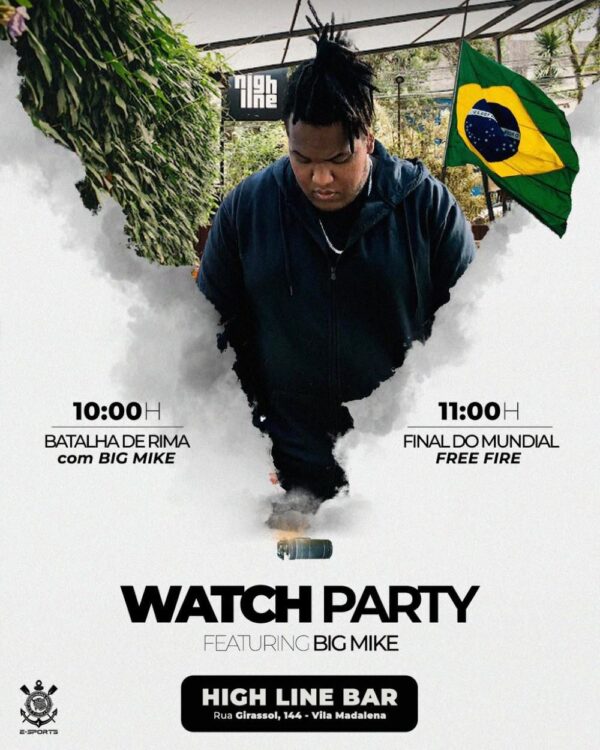 Corinthians organiza Watch Party em São Paulo para Mundial de Free Fire